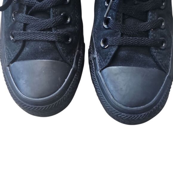 Monochromatic Black Low Ox Converse Sneakers Men’s Size 6 Casual Streetwear - Picture 6 of 12